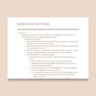 Sample Law School Outline for Remedies