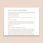 Sample outline for law school for wills and trusts.