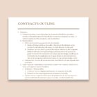 Sample Law School Outline for Contracts