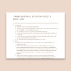 Sample Law School Outline for Professional Responsibility