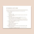 Sample Law School Outline for Evidence